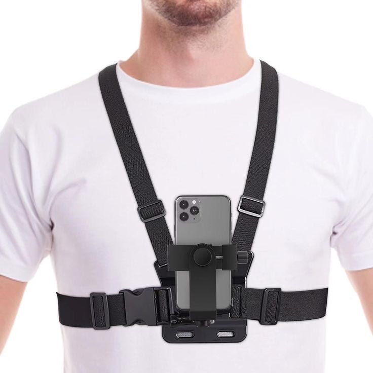 Bsafar POV— Hands-Free Chest Mount for Phone & Action Camera